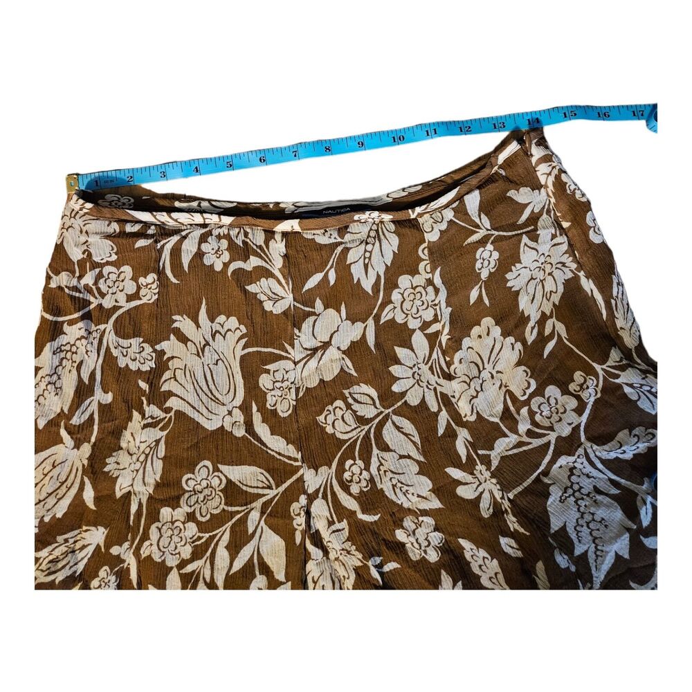 Nautica Size 4 Zip Closure Floral Maxi Skirt - Picture 6 of 7